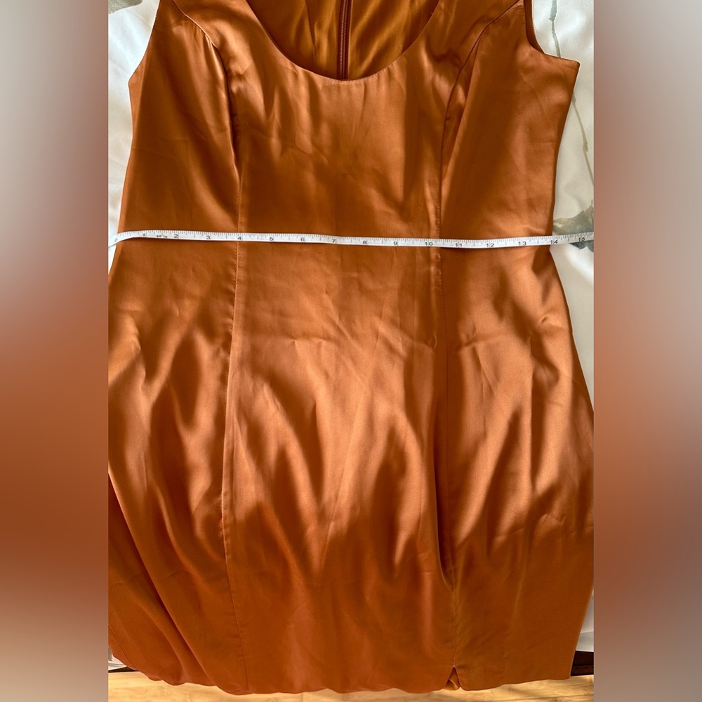 Hutch Lolo Satin Maxi Dress size small 2-4 New no tag copper color - Picture 5 of 7